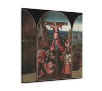 YiQuSoft Hieronymus Bosch The Crucifixion of St Wilgefortis Poster Print Photo Art Painting Canvas Home Decorative Bedroom Modern Decors Frame-style 12x12inch(30x30cm)
