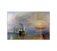 YiQuSoft J. M. W. Turner The Fighting Temeraire Tugged to Her Last Berth to Be Broken Up Poster Art Canvas Painting Decor Wall Print Photo Home Modern Decoratives Unframe-style 20x30inch(50x75cm)