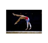 YiQuSoft Jordan Chiles Classic Move Poster Gymnastics World Legendary Star Canvas Wall Art Decorative Bedroom Modern Home Print Picture Artworkss Unframe-style 24x36inch(60x90cm)