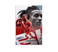 YiQuSoft Michael Olise Art Poster Footbal World Superstar Canvas Wall Art Picture Prints Hanging Photo Gift Idea Decor Homes Artworks Unframe-style 12x18inch(30x45cm)