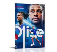 YiQuSoft Michael Olise Classic Action Poster Football Star Home Decor Wall Art Hanging Picture Print Bedroom Decorative Paintings Room Frame-style 24x36inch(60x90cm)