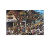 YiQuSoft Pieter Bruegel The Elder Netherlandish Proverbs Poster Artworks Picture Print Wall Art Painting Canvas Gift Decor Homes Decorative Unframe-style 12x18inch(30x45cm)