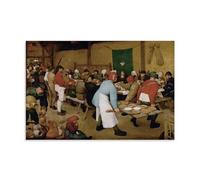 YiQuSoft Pieter Bruegel The Elder The Peasant Wedding Poster Canvas Art And Wall Art Picture Print Modern Family Bedroom Decors Unframe-style 08x12inch(20x30cm)