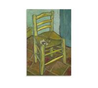 YiQuSoft Van Gogh's Chair by Vincent Van Gogh Poster Wall Art Picture Painting Canvas Prints Artworks Bedroom Living Room Decor Unframe-style 20x30inch(50x75cm)