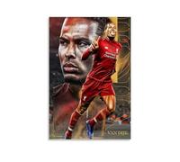 YiQuSoft Virgil Van Dijk Art Poster Footbal Athlete Superstar Painting On Canvas Wall Art Scroll Picture Print Living Room Walls Decor Homes Unframe-style 12x18inch(30x45cm)