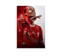 YiQuSoft Virgil Van Dijk Art Poster Footbal World Superstar Print Photo Art Painting Canvas Home Decorative Bedroom Modern Decors Unframe-style 12x18inch(30x45cm)