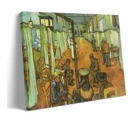 YiQuSoft Ward in The Hospital in Arles by Vincent Van Gogh Poster Cool Artworks Painting Wall Art Canvas Prints Hanging Picture Home Decors Gift Idea Frame-style 12x18inch(30x45cm)