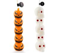 Yiran 2pcs Pumpkin & Skeleton Gothic Halloween Scented Candles, Indoor Decor for Home, Room, Table, Party