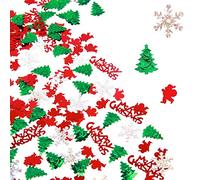 Yiran Christmas Confetti - Snowflake, Santa, Merry Christmas, Reindeer Table Decorations