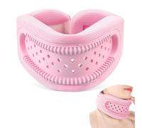 Yirochan Neck Brace for Neck Pain and Support - Silicone Foam Cervicorrect Neck Brace, Adjustable Neck Support Brace Breathable Cervical Collar for Sleeping Relieving Spinal Pain and Pressure (Pink)