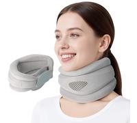 Yirochan Soft Neck Brace - Foam Neck Support for Neck Pain, Adjustable Universal Size Cervical Collar for Sleeping Snoring Relief Travel Pillow Relieving Spinal Pain and Pressure (Gray)