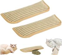 Yirquoil 2PCS Catnip Kicker Pillow, Teeth Cleaning Catnip Pillows for Cats, Interactive Plush Cat Toys with Built-in Catnip,Training Small Breed Senior Self Entertainment Play (2S)