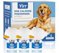 Yirr Dog Calming Diffuser, 6 in 1 Puppy Pheromones Calming Diffuser, Relaxing Pheromone for Dogs Relief Stress Anxiety Fighting Scratching Barking, Help Train Dog to Pee, 3 Diffuser 3 Refill(48ml)