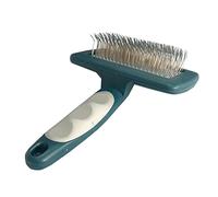 YIRU Goldendoodle & Poodle Grooming Brush, Extra Long Pin Slicker Brush (1.06") for Long & Curly Coats, Post-Walk Mat & Tangle Remover, Cuts Grooming Time in Half
