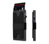 YIRUIDD Slim Card Holder Wallet, card holder wallet,Rfid Blocking Minimalist Mens Wallet, Pop Up Credit Card Holder with Cash Band for Men (Black)