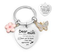 YISCOKO Mum Gifts,Keyring Presents for Mum, Mum Birthday Gifts, Mummy Gifts, Mothers Day Gifts, Christmas Gifts for Mum.
