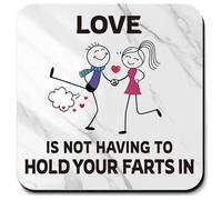 YISCOKO Valentines Gifts for Him Her -Coaster Present-Fart Joke Theme Present Gift Birthday Gift for Men Valentines Gifts for Girlfriend Boyfriend