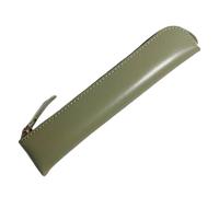 YISENJEE Pen Case Holder Solid Color Imitation Cowhide Leather Pen Bag Stylus Pen Case Pen Protector Storage Bag