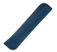 YISENJEE Pencil Cases Multicolor Vintage Waxy Imitation Cowhide Vegetable Tanned Leather Hand Sewn Pen Case Pen Bag Protective Cover Blue Single