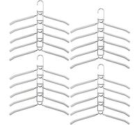 YiSeyruo Clothes Hanger Space Saver: 4 Pack 5 in 1 Multiple Hangers for Clothes Non-Slip Foam Padded Heavy Duty Hanger Closet Organizer Storage | Set of 4 Multi Shirt Hanger
