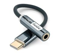 YISH Adapter USB C to Jack 3.5mm:USB C Aux Headphone Adapter Nylon, USB Type C to Jack with DAC Chip Compatible with iPhone 16/15 Pro Max Samsung Galaxy S25/S24 iPad Air/Pro Google Pixel 8/7