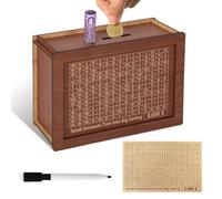 YISH Money Box, composite panel, Brown, One-Size