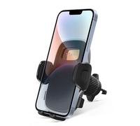 YISH Phone Car Holder, Mobile Phone Mount Cradle 360° Rotation, Air Vent Car Super Stable Hook Clip,Universal Telephone Holder for iPhone, Galaxy, All 4.0''-7.0'' Smartphones (Black)