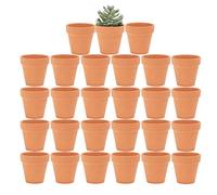 Yishang 2 inch Small Terracotta Pots with Drainage Holes,Mini Clay Ceramic Pottery Planter,Cactus Flower Nursery Terra Cotta Pots, for Indoor/Outdoor Succulent Plants, Crafts, Wedding Favor(27 Pack)