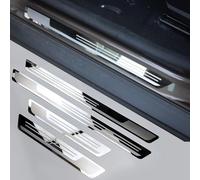 yishao 4 Pcs Stainless Steel Car Door Sill Protector Strips for Ford Ranger T9 XL XLT XLT Wildtrak 2023 2024 +, Sticker Trim Non Slip Anti Scratch Stainless Steel Material