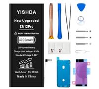 YISHDA 4000mAh Battery for iPhone 12/12pro 6.1 Inch Ultra High Capacity Replacement Battery for iPhone 12 A2172 A2402 A2403 A2404 with Professional Repair Tool Kit and Instruction