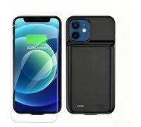 YISHDA 6800mAh Slim Charging Case, Portable Rechargeable Battery Protective Cover for iPhone 12 Mini/iPhone 13 Mini 5.4", Black