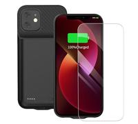 YISHDA Battery Case for iPhone 14/13/13 Pro, 10000mAh Portable Rechargeable Charging Case, Protective Battery Pack Charger Case with Screen Protector, Black