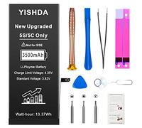 YISHDA battery for iPhone 5S and 5C, 3500mAh high capacity replacement battery for 5S & 5C, with complete repair tool and manual