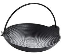 YISHUOYZBS Cast Iron Skillet Grill Camping Cooking Frying Pan Kitchen Stovetop Cookware Style Hanging -24cm