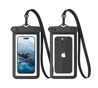 Yisica [2 Pack] Waterproof Phone Pouch Case, IPX8 Universal Waterproof Phone Casefor Swimming Dry Bag with Clip Strap for iPhone 16 15 14 13 12 11 Pro Max Plus Mini, Xs XR, Samsung S25 S24, Up to 7”