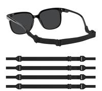 Yisica 5 Pcs Glasses Straps, Adjustable Glasses Holder String Loop Sunglasses Strap for Men Women Kids, Comfortable Glasses Chain for Women's Accessories, Anti-Slip Eyewear Retainer