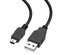 Yisica Mini USB Cable, USB 2.0 Type A to Mini B Cable Support Data Sync and Charging, Mini B 5-Pin Lead Compatible with Hero 4/3, PS3 Controller, Dash Cam, SatNav, GPS Receiver, PDAs, Camera