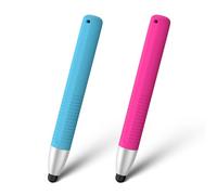 Yisica Stylus Pen for Touch Screens, 2 Pack Kid-Friendly Tablet Pen for Universal Touch Screen Compatible with Kindle, Kids Samrt Watch, iPad Pro/Mini/Air, iPhone, Easy Grip Durable & Safe