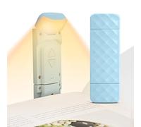 Yisica USB Rechargeable Book Reading Light, Eye Caring Reading Light Clip on Book, Portable LED Clip on Bookmark Lamp with 3 Colors Temperatures & 5 Brightness Levels, Perfect for Bookworms,Kids, Bed