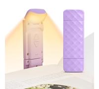 Yisica USB Rechargeable Book Reading Light, Eye Caring Reading Light Clip on Book, Portable LED Clip on Bookmark Lamp with 3 Colors Temperatures & 5 Brightness Levels, Perfect for Bookworms,Kids, Bed