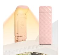 Yisica USB Rechargeable Book Reading Light, Eye Caring Reading Light Clip on Book, Portable LED Clip on Bookmark Lamp with 3 Colors Temperatures & 5 Brightness Levels, Perfect for Bookworms,Kids, Bed