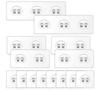 YISIFEINUO Shower Caddy Adhesive Replacement,14-Pack No Drill Strong Adhesive Hooks for Soap Holder, Bathroom Corner Shelves and Kitchen Racks