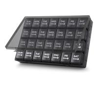 YISIMIN Monthly Pill Organizer, 28 Day Pill Box, Large Medicine Pill Organizer 4 Weeks aily Pill Container with Dust-Proof Container for Pills/Vitamin/Supplements
