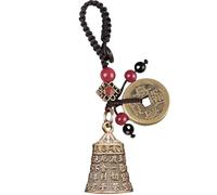 Yisinar Lucky Cat Charms,Maneki Neko Brass Cat Keychain With Feng Shui Coins,Buddha Statue Kitty Good Luck Charms, Bell, One Size