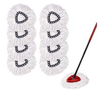 Yision 8PCS Mop Replacement Head,100% Microfiber Mop Refills Spin Mop Replacement Head,360 Micro Spin Cleaning Replacement Mop Heads for Easy House Cleaning Floor Mopping