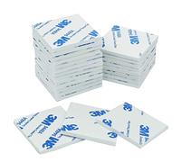 Yision Square Double Sided White Foam Tape, Mounting Adhesive for Photo Album Walls, Hooks, Small Mirrors, Bookcases, Strong Pad Mounting Adhesive Stickers(100pcs, 1.02" x 1.02"0.8", White)