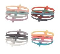 yisncka 20 Pcs Cross Bracelets Jesus Bracelets Silicone Cross Bracelet Friendship Gift for Women Men, M, Rubber, silicone