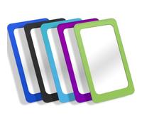 yisncka 5 Pcs Small Mirrors for Kids Unbreakable Shatter Proof Mirror 6 x 4 Inches Round Corners Square Unbroken Mirrors for School Classroom Bathroom DIY Crafts (Classic)