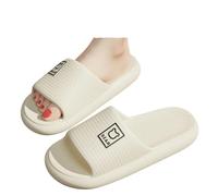 YISONHONDA Sandals Men Premium Comfort Extra Soft Non Slip Silent Home Slides Summer Slippers For Indoor Outdoor Footwear-a-white-36-37