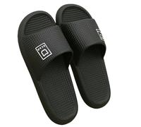 YISONHONDA Sandals Men Premium Comfort Extra Soft Non Slip Silent Home Slides Summer Slippers For Indoor Outdoor Footwear-a-black-40-41